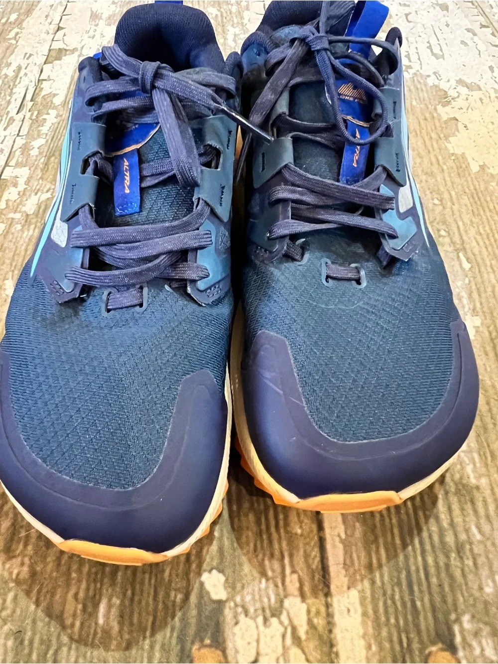 ALTRA Mens Lone Peak 7 Trail Running Shoes Navy Blue Size US 7 EUR 40